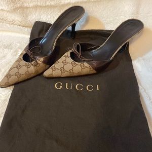 Authentic Vintage Gucci Mules